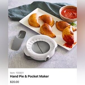 Pampered Chef Hand Pie & Pocket Maker 100601 NEW in Box -  without instructions